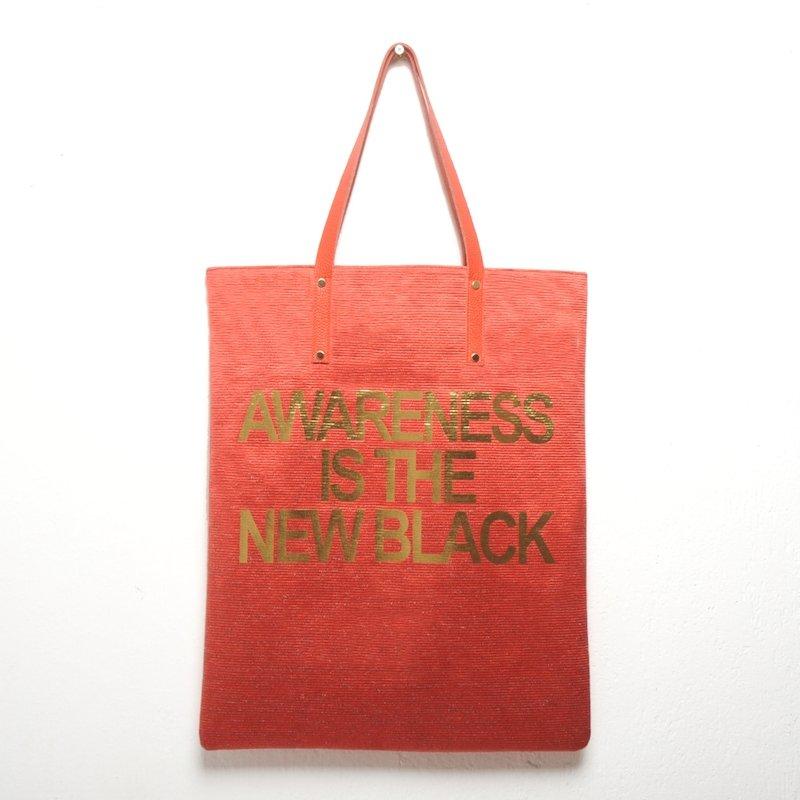 HIGH BAG #15 - EVA ZINGONI - Sac cabas de luxe - Awareness is the new black - Eco bag - Sustainability - Cabas - Spiritualité - Spirituality quotes 