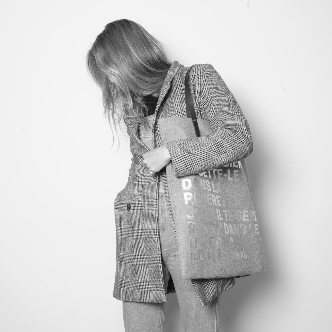 HIGH BAG #25 EVA ZINGONI, Flanelle grise