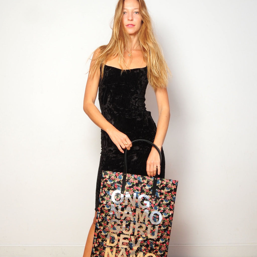 HIGH BAG #08 - EVA ZINGONI - Sac cabas de luxe - Message spirituel - Yoga kundalini - Silk tote bag