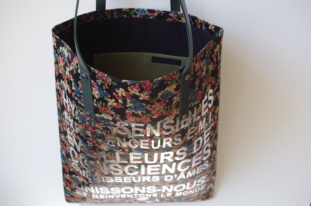 HIGH BAG #09 - EVA ZINGONI - Sac cabas de luxe - Message spirituel - Silk Tote bag - Cabas - Eco friendly bag 