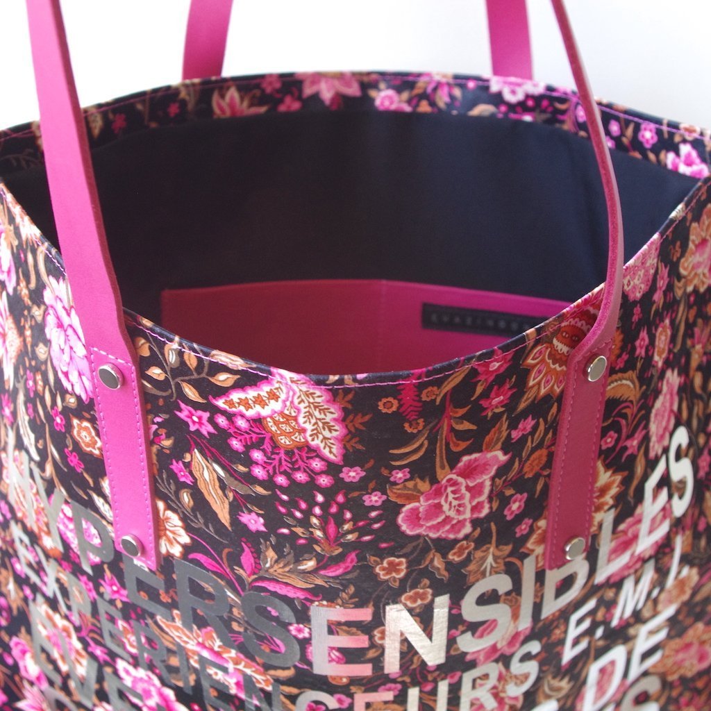 HIGH BAG #11 - EVA ZINGONI - Sac cabas de luxe - Eco bag -Cabas - Silk bag - Message spirituel 